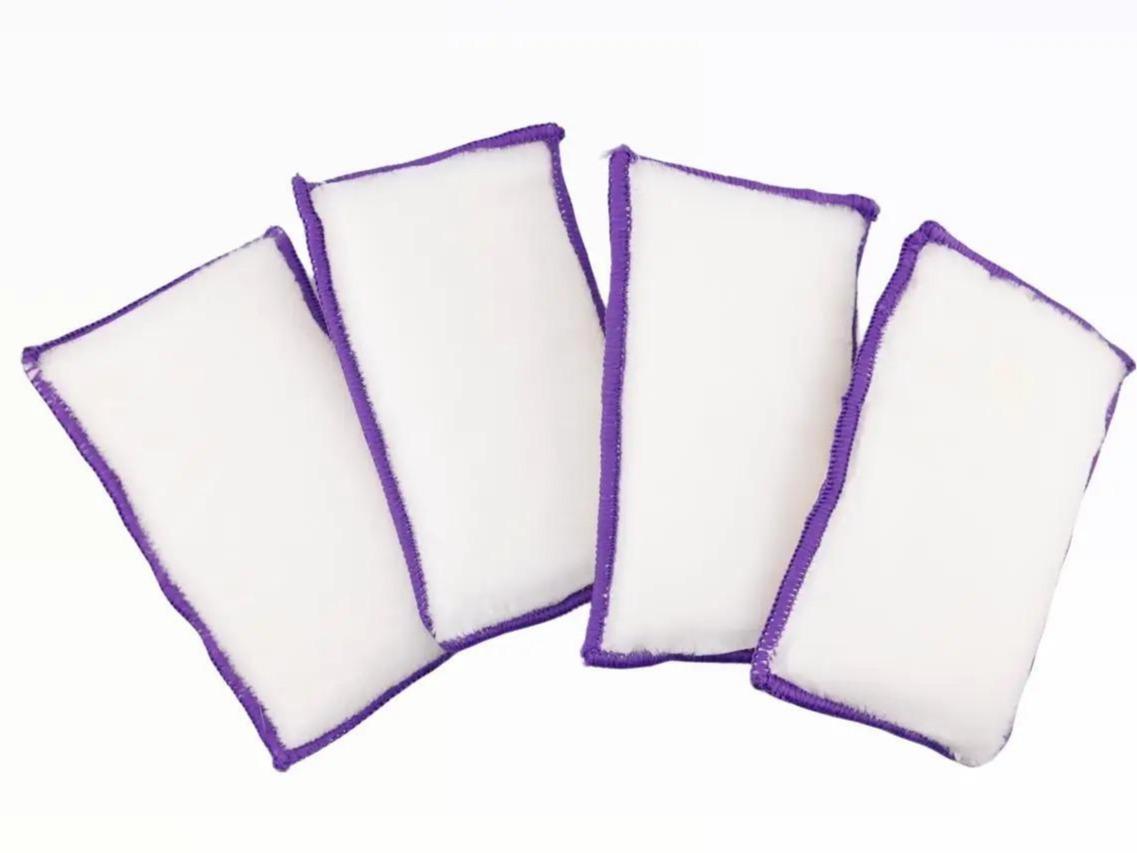 Brug's Interior Scrub - 4 Pack - Double Sided Scrub Pad - High Quality 720 GSM Nylon Bristles