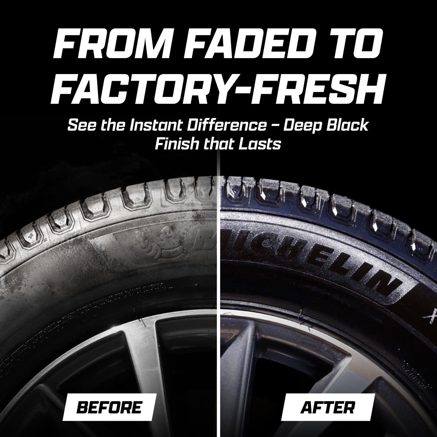 Brug’s Perma Dress Tire Coating – Long-Lasting, Sling-Free Protection with Deep Satin Finish – UV Resistant, Non-Greasy Formula – 250ml