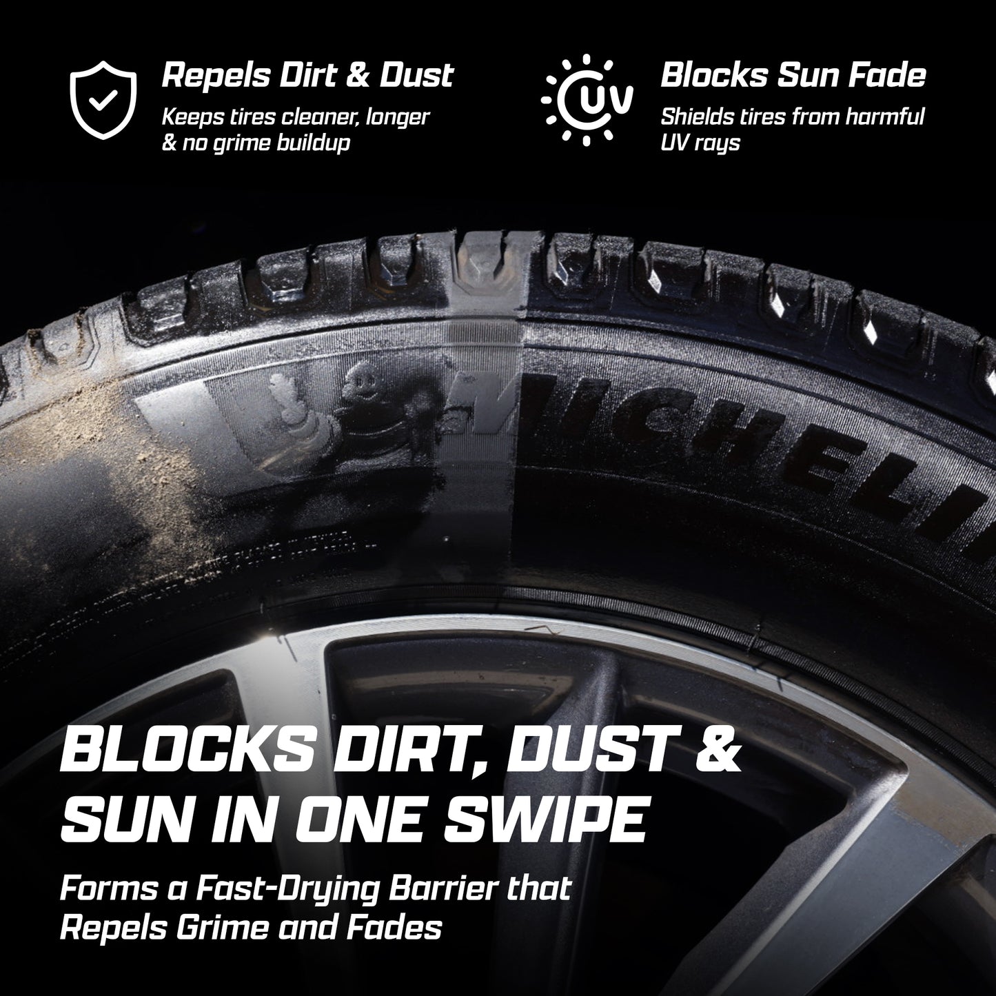 Brug’s Perma Dress Tire Coating – Long-Lasting, Sling-Free Protection with Deep Satin Finish – UV Resistant, Non-Greasy Formula – 250ml