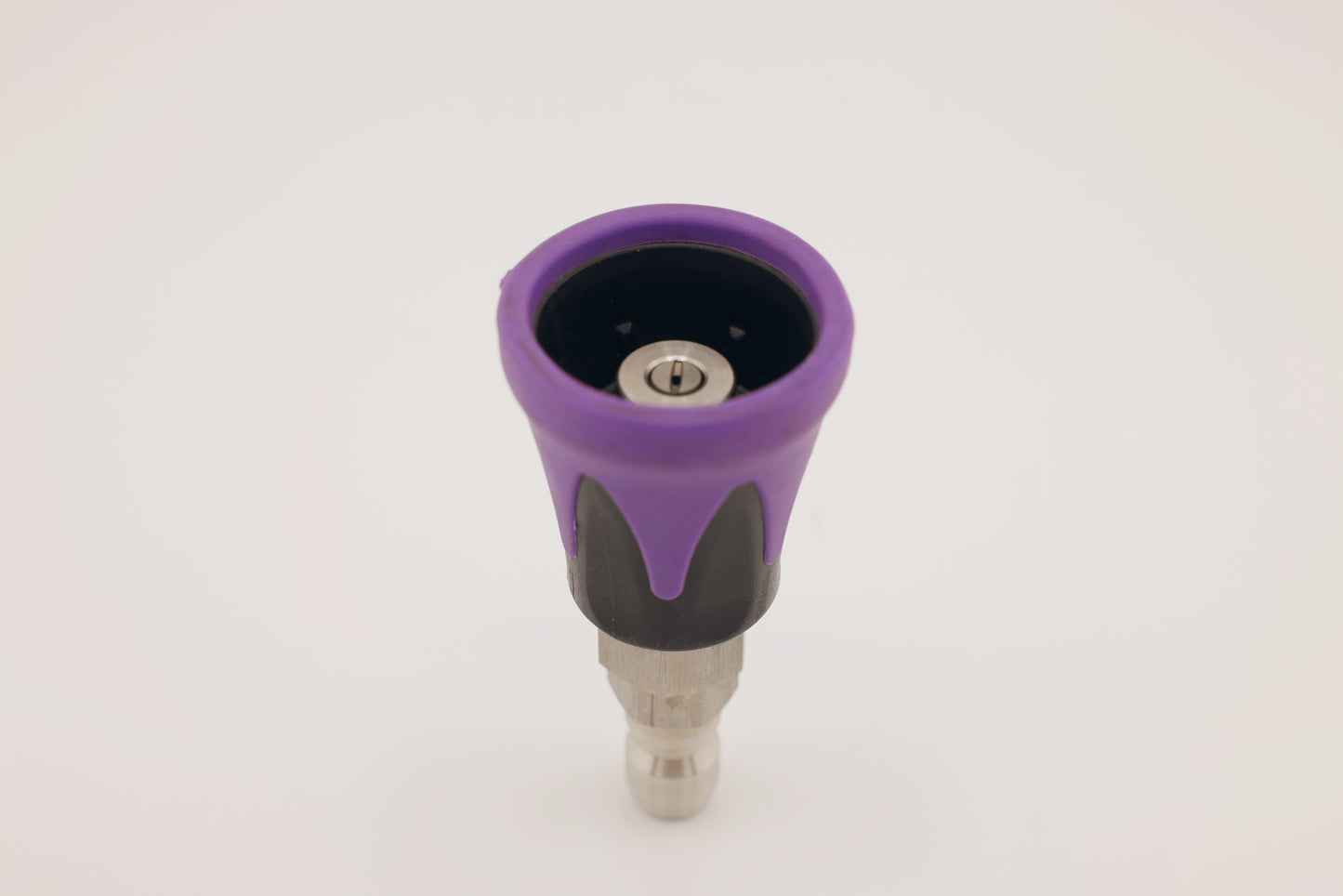 Brug's SoftGuard Rinsing Nozzle | Rubber Guarded Edges, High Flow Nozzle | 15° / 40°  Black and Purple (Nozzle Only)
