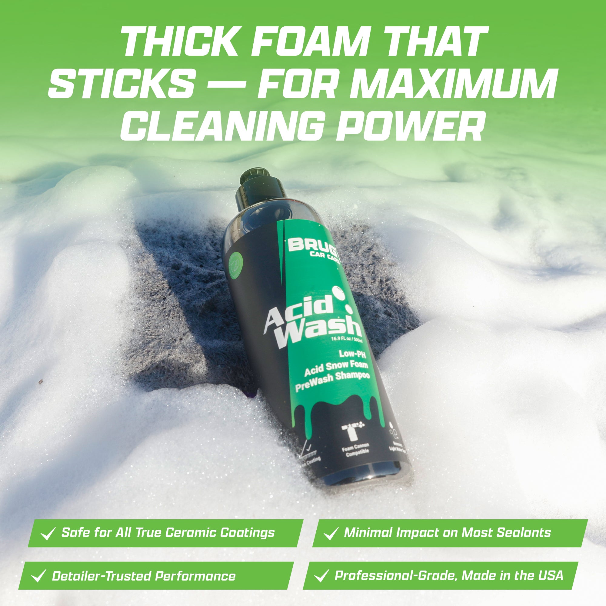 Brug's® AcidWash – Low pH Pre-Wash Foam