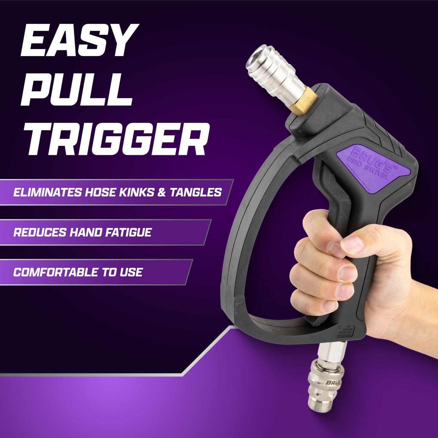 Brug's™ Pro Swivel Gun V2.0 | Short Pressure Washer Wand
