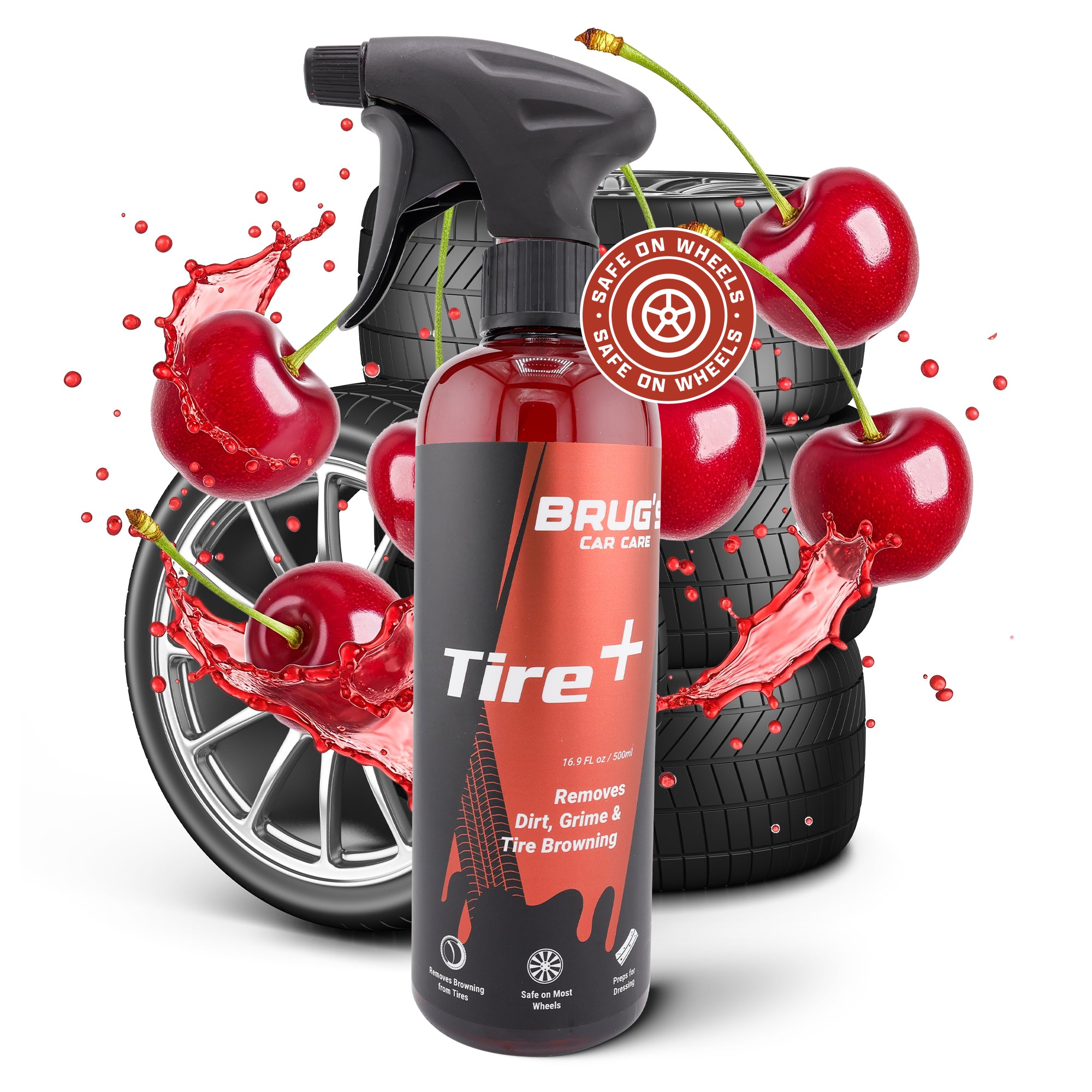 Brug's® Tire+ Tire Cleaner – Foaming Tire & Wheel Cleaner 16.9oz